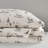 4 PCS Full Sheet Set Gray Deer Toile