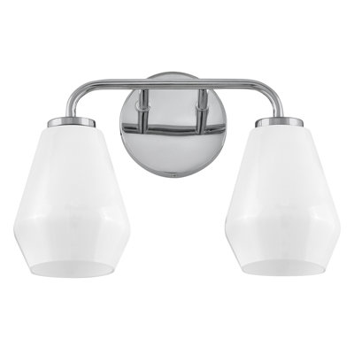 Cantera 2 Light Frosted Vanity Light