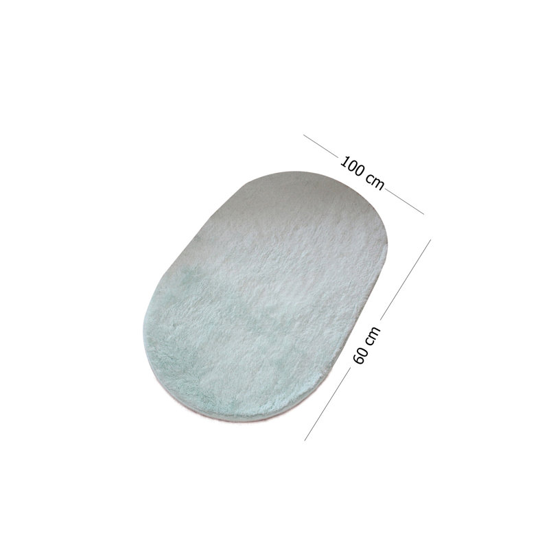 Tapis pour salle de bain Martelle, Menthe