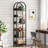 Pegeia 78.7'' H X 17.3'' W 6 Tier Corner Bookcase-1260487327