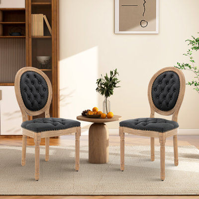 Chaise de salle à manger en cuir