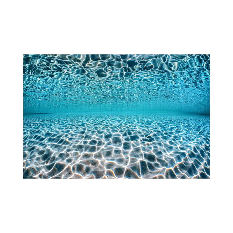 Electric Blue Water Hyams Beach by Jordan Robins - Print on Canvas, Wrapped Canvas, 30.48cm H x 45.72cm W x 1.91cm D