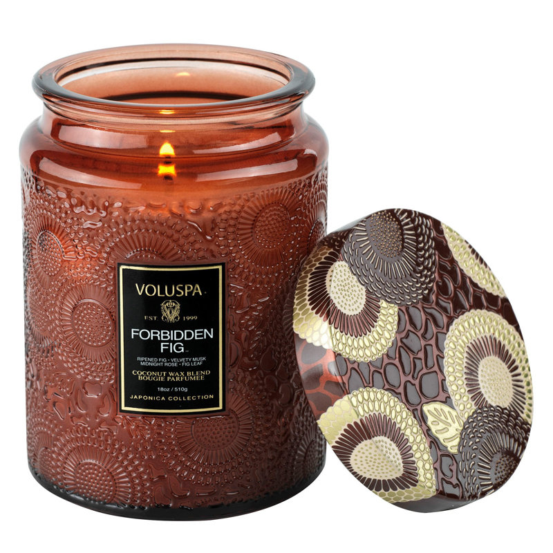 Jar Candle with Glass Holder