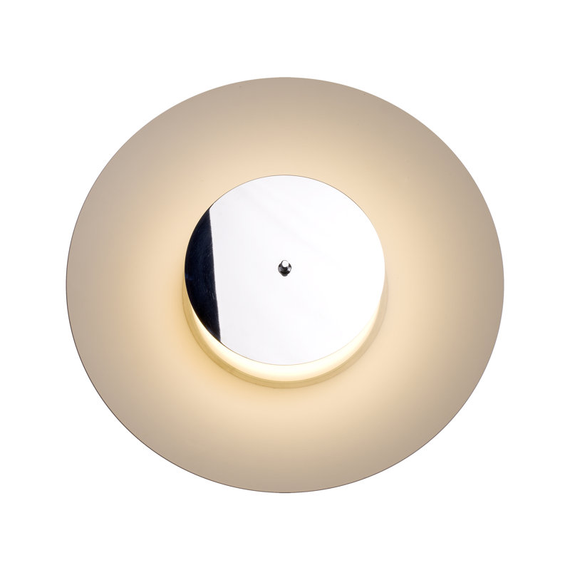Plafonnier encastré à 1 lumière DEL blanc ahron, H 14 po x l 14 po x 3,94 po