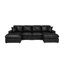Sofa de coin Mountster avec deux poufs-991983601