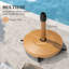 Viviane 54,62 Lb. Base de parasol avec roulettes, teck-665529152