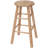 24" Solid Hardwood Counter Height Barstool, Fully Assembled