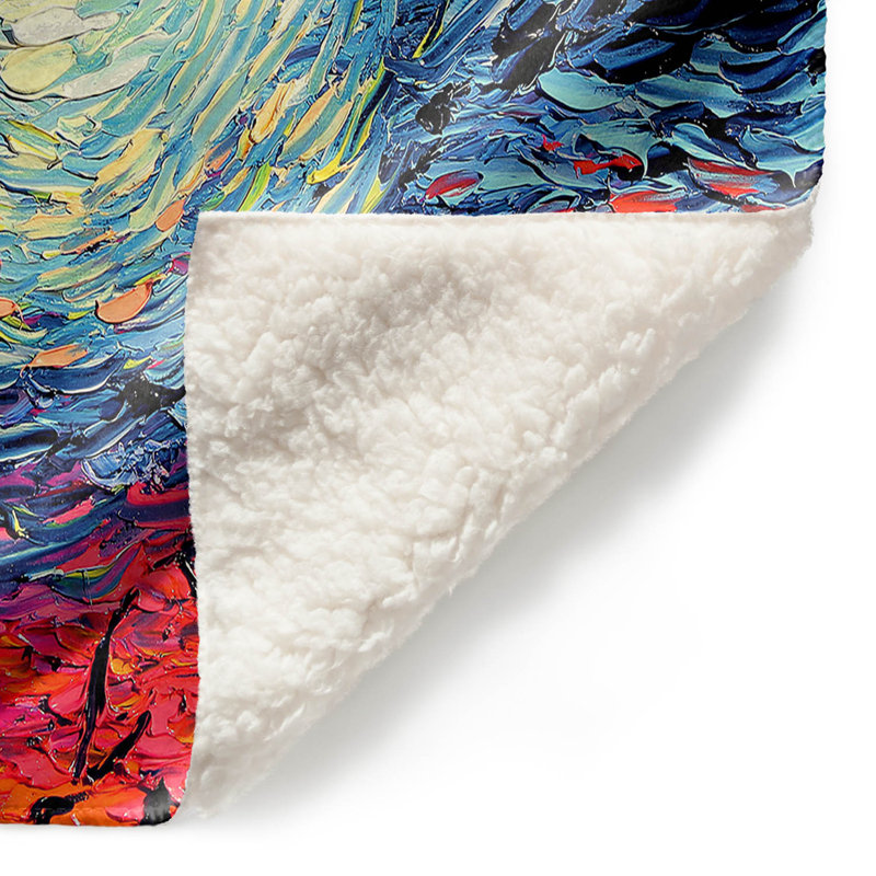 Hand Woven Throw Blanket, 68" x 80"