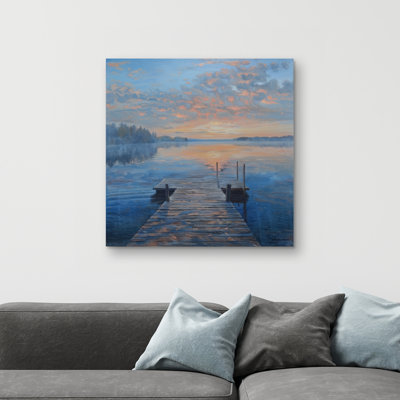 Calm dock - 32"x32" art on canvas