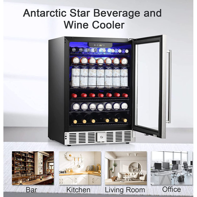 Antarctic Star Beverage Refrigerator,145 Can Mini Fridge