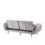 Weyburn 3 Seater Velvet Sleeper-220990931
