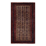 One-of-a-Kind Rectangle 3'4" X 5'6" Hand Knotted Area Rug