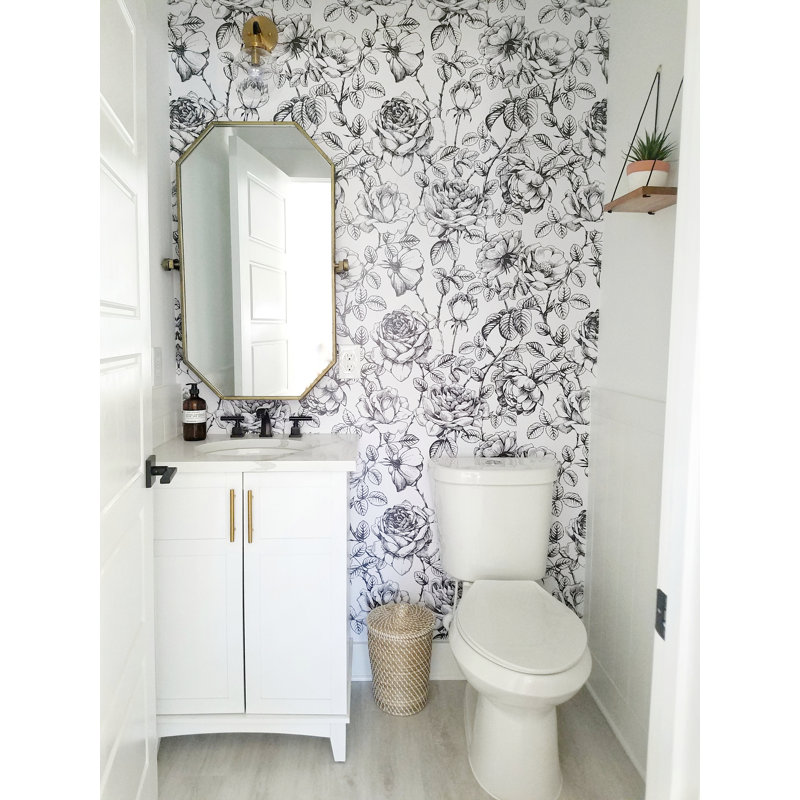 Floral Wallpaper, Pre-Pasted