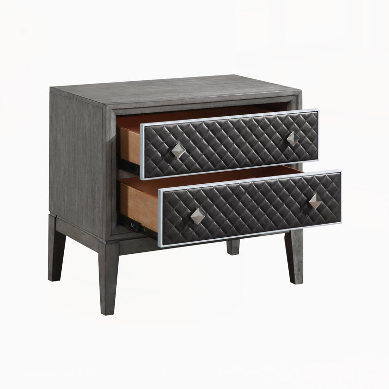 Table de chevet moderne avec tiroirs