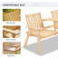 Causeuse de jardin en bois naturel