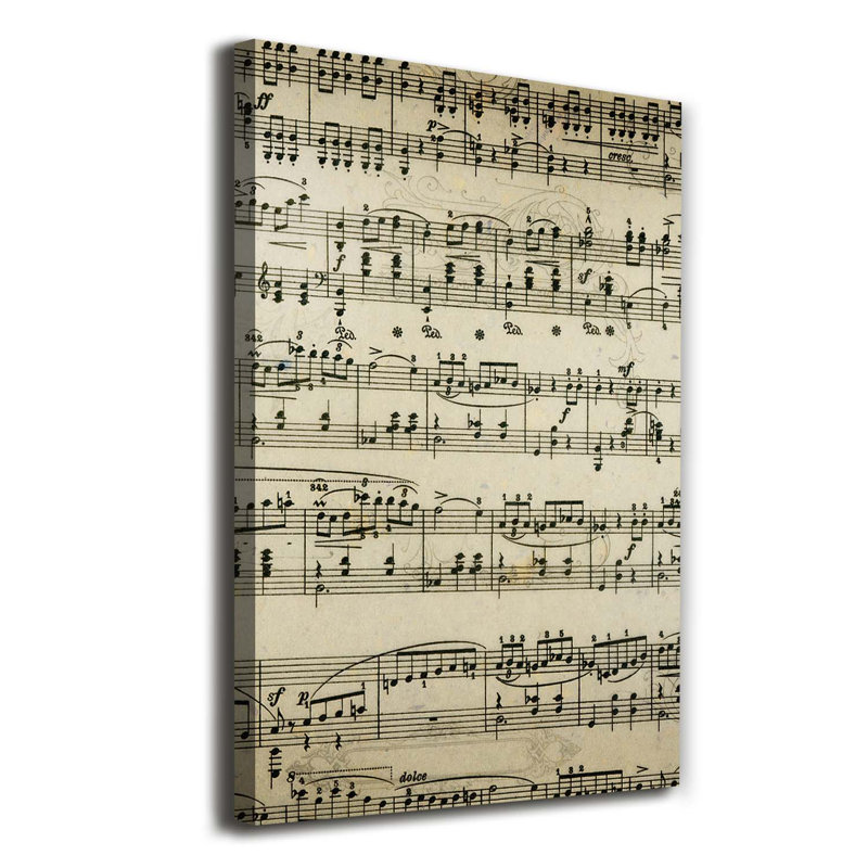 Sheet Music - Wrapped Canvas Print
