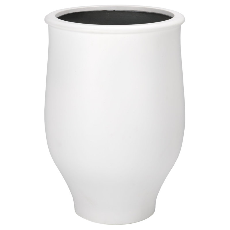 Grand pot à fleurs Halla, Blanc