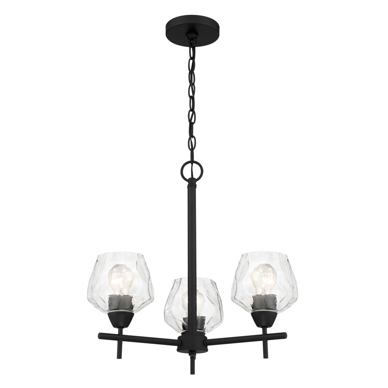 Muro 3 - Light Dimmable Sputnik Modern Linear Chandelier, Coal, Transparent