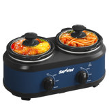 Dual Pot Slow Cooker, 2 X 1.25 QT