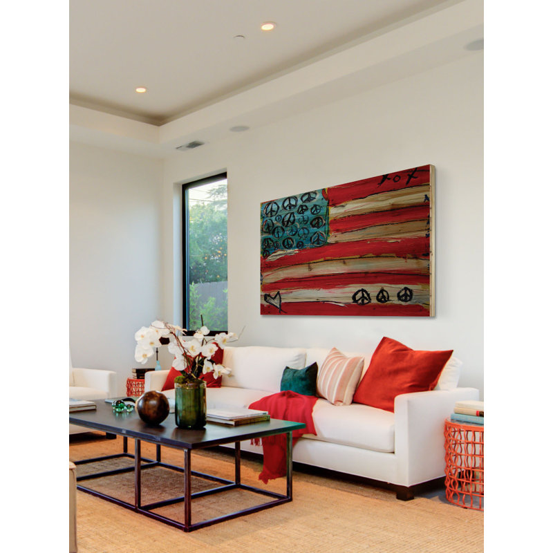 « paix flag », impression, 40 po x 60 po