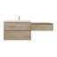 Meuble-lavabo mural Aliki avec évier en acrylique renforcé-10898800-25095436