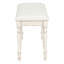 Banc de salle à manger rétro en bois massif à 6 pieds avec revêtement de couleur crème-892845292