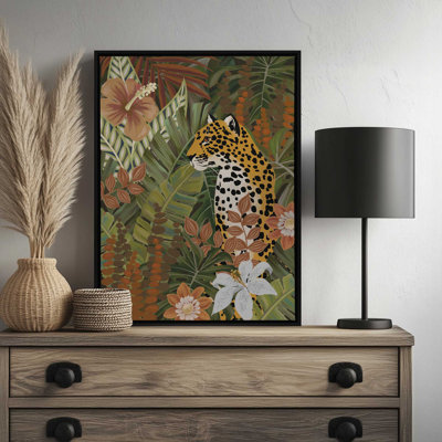 «Leopard in the Garden» par Cat Thurman Designs, reproduction d'art