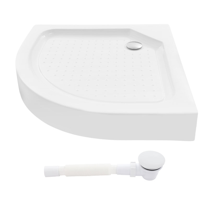 Shower Base, Shower Tray, White Bathroom Shower Tray (33.46*33.46*5.51In)