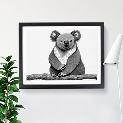 Sitting Koala Bear - Framed Print