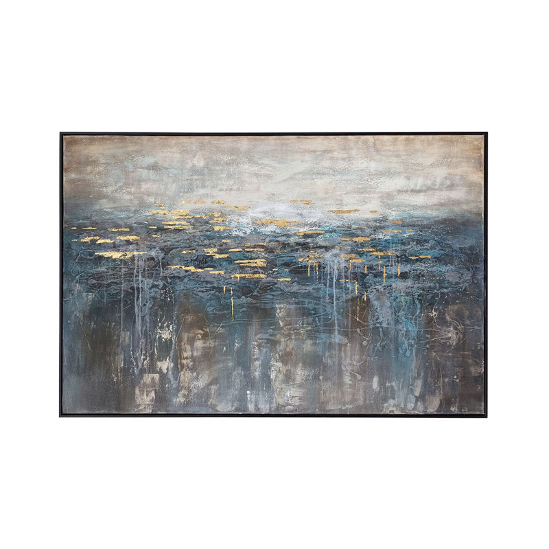 Berna Green Lake - Single Picture Frame Painting on Canvas