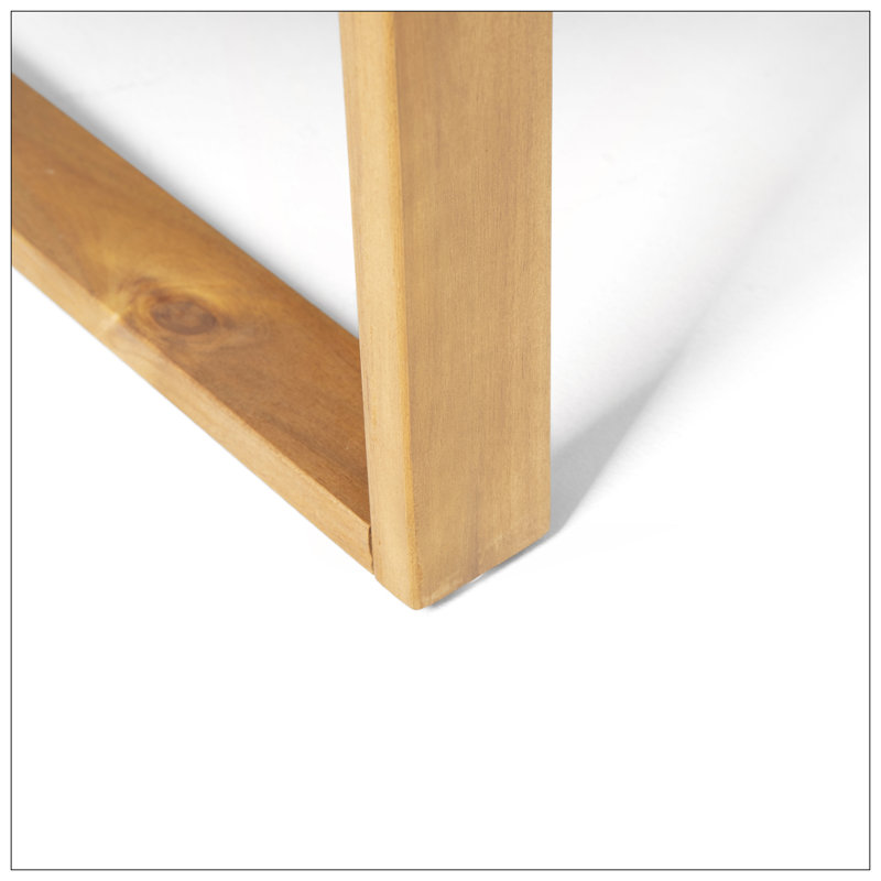 Ensemble d'extérieur exquis en bois d'acacia avec coussins résistants pour la détente