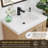 Bondi 30" Single Bathroom Vanity in Light Brown with White Artificial Drop-in Sink without Mirror