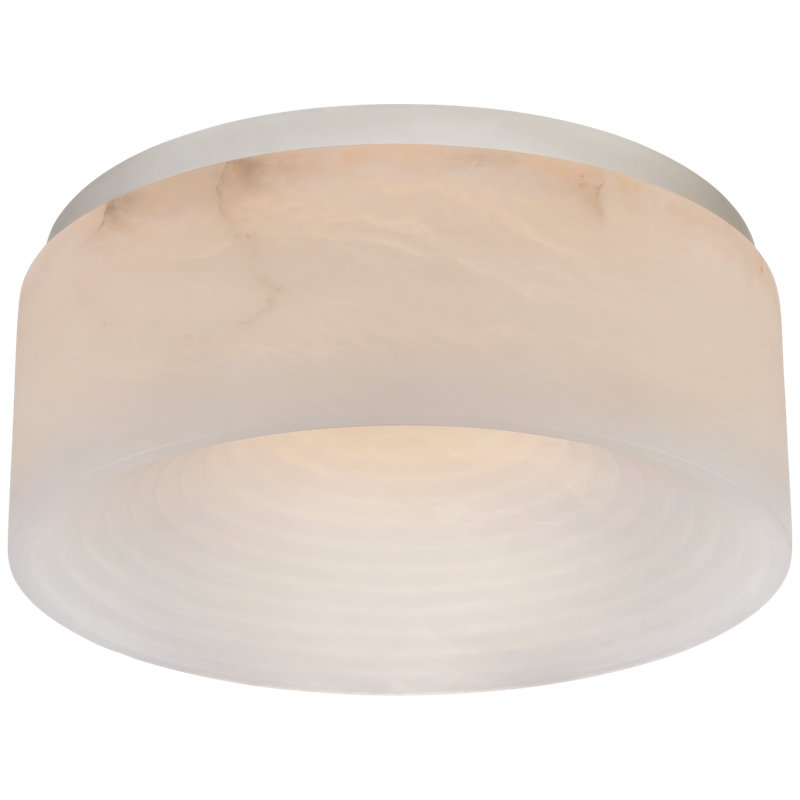 Kelly Wearstler Otto Solitaire Flush Mount, Polished Nickel, 5" H x 12" W x 12" D