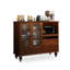 Buffet en noyer massif et bois manufacturé