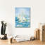  Art mural sur toile, "Réglage de la voile 2" par Farida Zaman, 12 po x 16 po-827718607