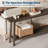 70.9" Extra Long Sofa Table with Storage Shelf, 2-Tier Narrow Entryway Table, Gray Brown-659279575