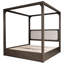 Ensemble de chambre à coucher Freda 4 pièces avec plateforme et baldaquin-2112710079-2112710087