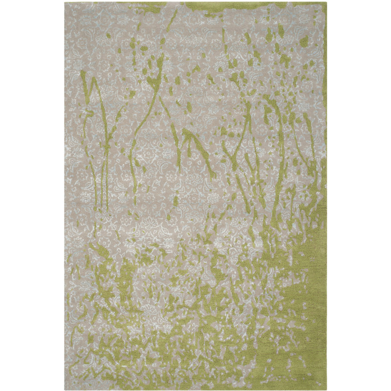 Lavinia Abstract Wool Hand Woven Area Rug, Rectangle 183 x 274 cm