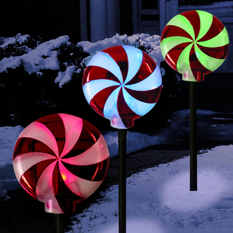 Symphony of Lights Metallic Candy Colour Changing 3 Light Luminary and Pathway Lights
