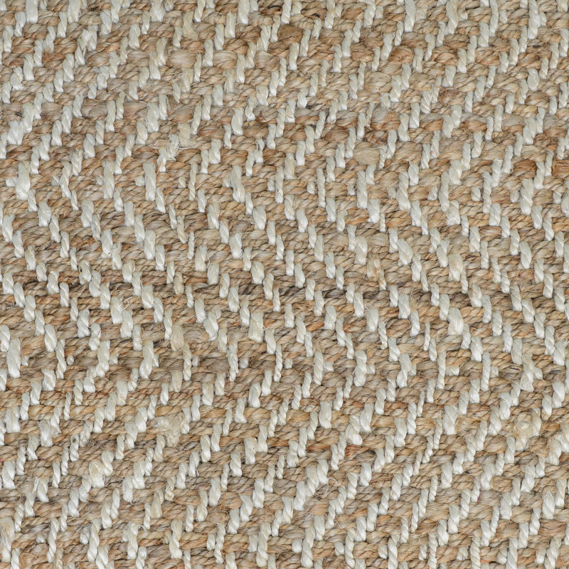 Chevron Hand-Woven Jute Area Rug By Kosas Home, Rectangle 5' x 8'