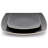 Gibson Soho Lounge 18 Piece Square Stoneware Dinnerware Set in Matte Black