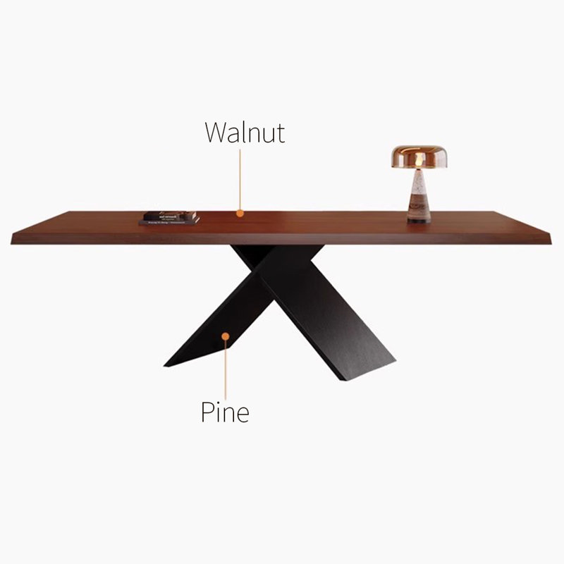 Tables de salle à manger uniques en bois massif, H 29,53 po x L 70,87 po x l 31,5 po