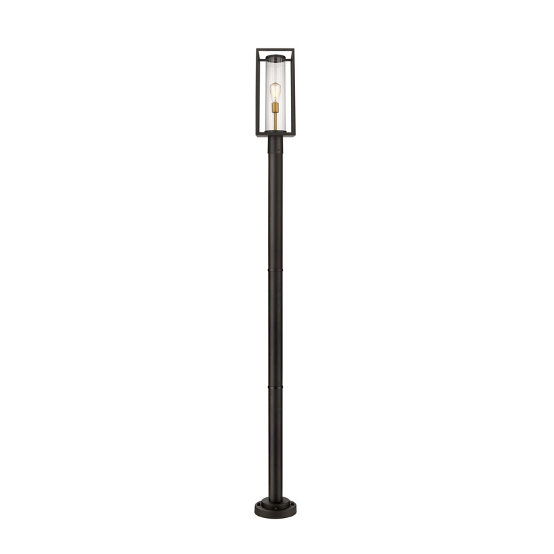 Lampadaire câblé à 1 lumière Bello (double), H 95,5 po x l 9 po x P 9 po, Bronze profond