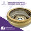 Lavabo de salle de bain vasque circulaire en verre trempé Levi