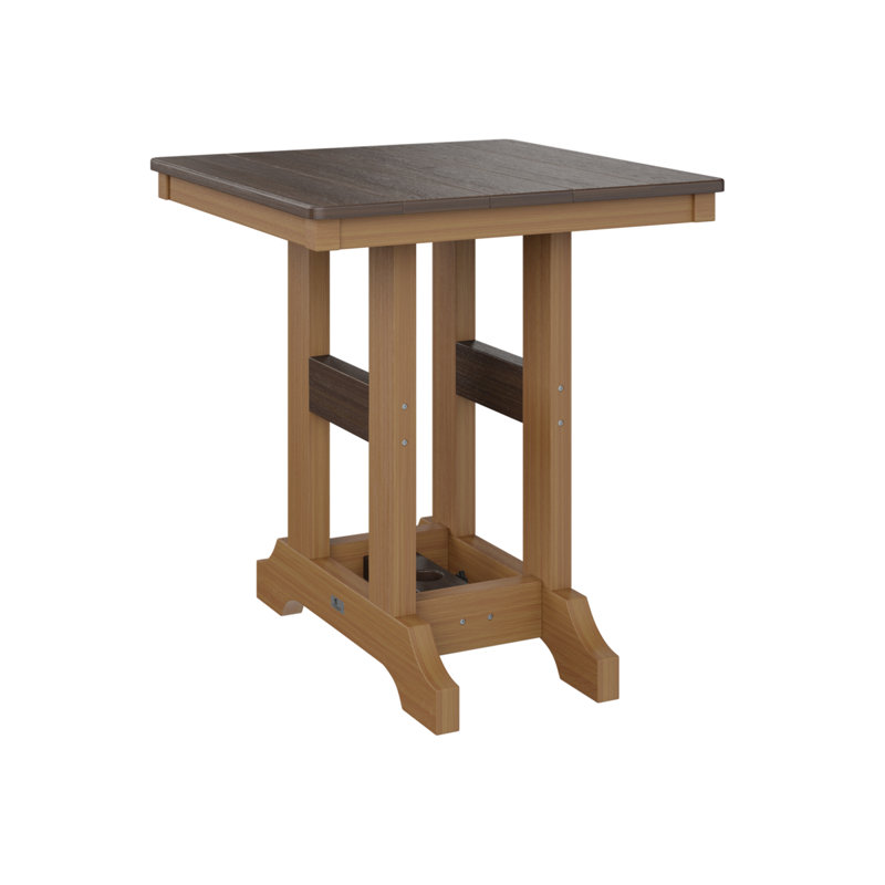 Garden Classic Outdoor Square Dining Table, Kiwi Green, Seafoam