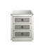 Table d'appoint décorative à faux faux diamants avec rangement rectangulaire, pratique et spacieux