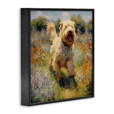 Happy Running Terrier Dog Giclee Art by Roozbeh Bahramali