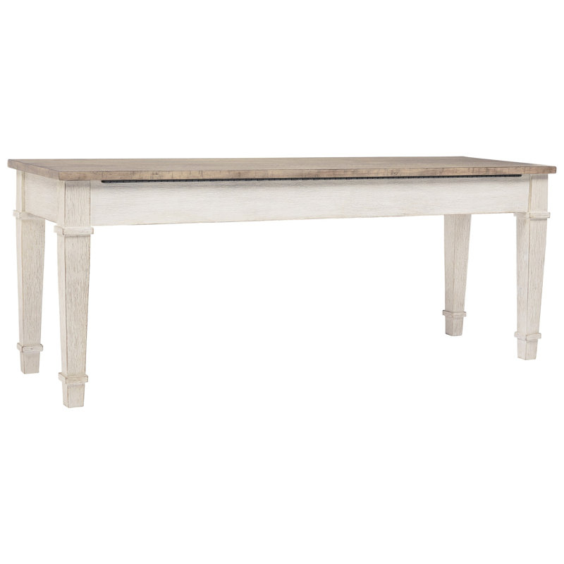 Banc de rangement en bois massif Densil