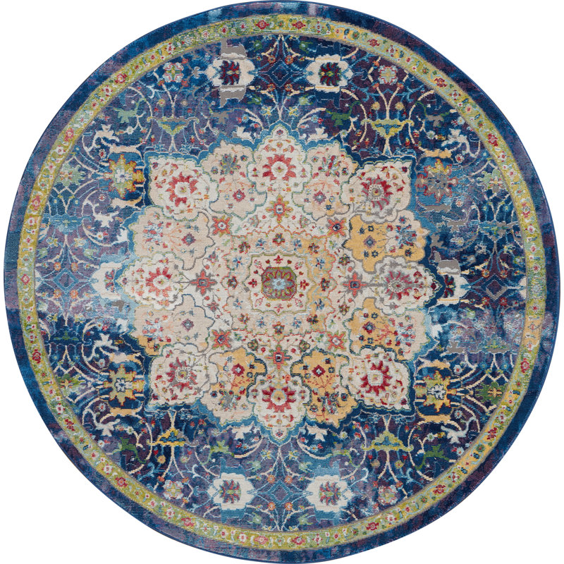Oriental Indoor Rug, Round 4'