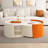 Nesting Coffee Table Set, Round Modern Side Tables With Extendable Sliding Top - No Assembly, Perfect For Small Spaces, Living Room & Office-1776921991